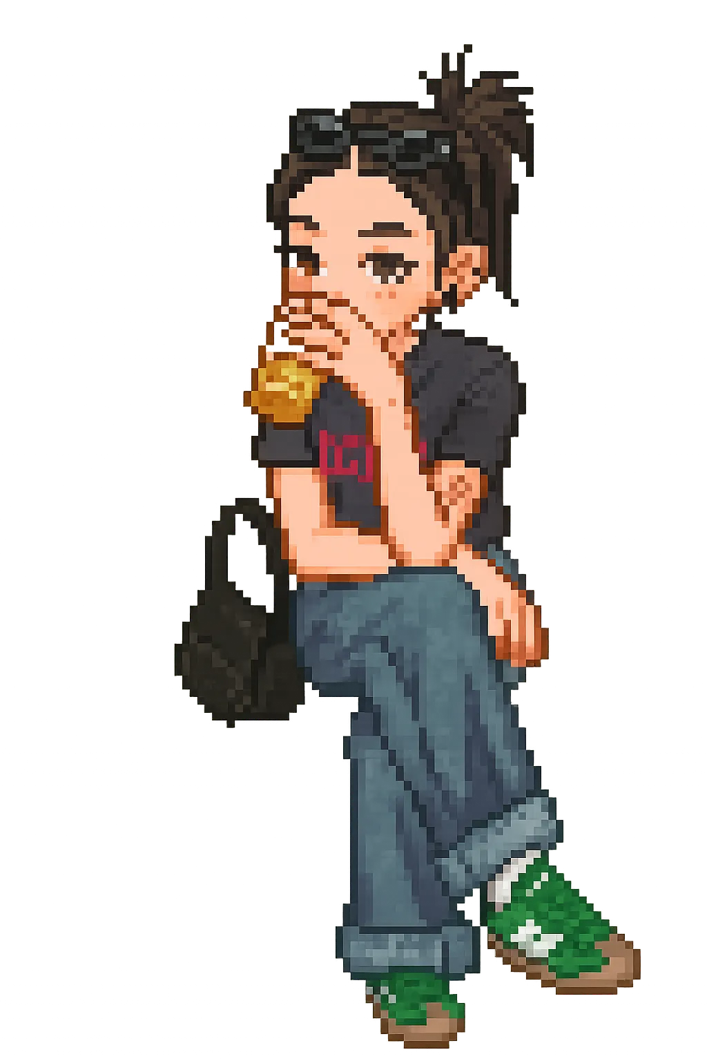 Pixel Character AI generated image example