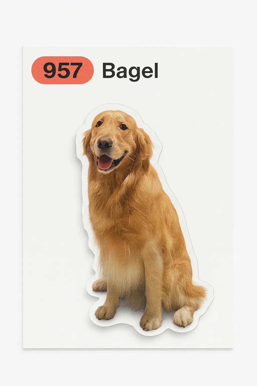 Pet Sticker Card AI generated image example