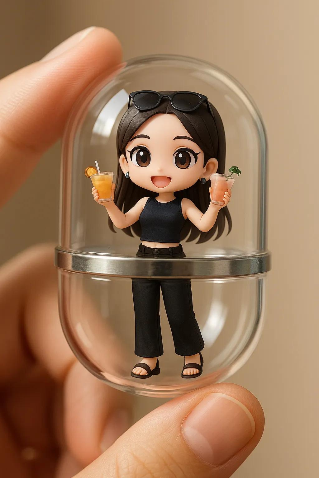 Capsule Chibi Character AI generated image example