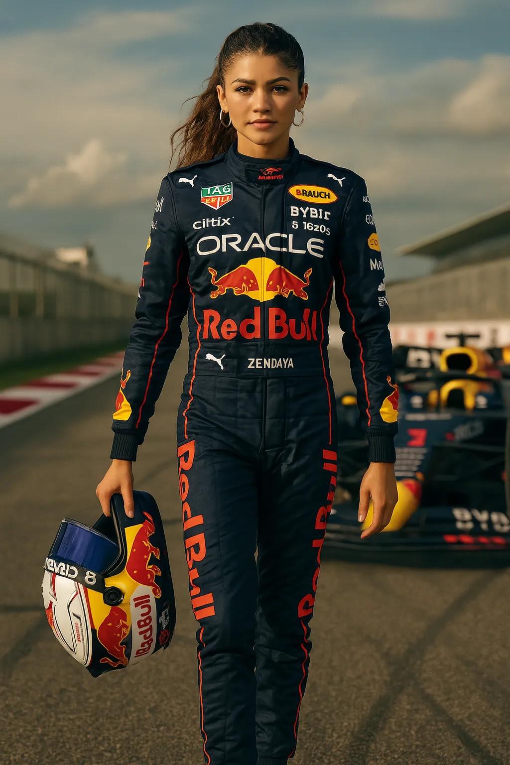 F1 Driver AI generated image example