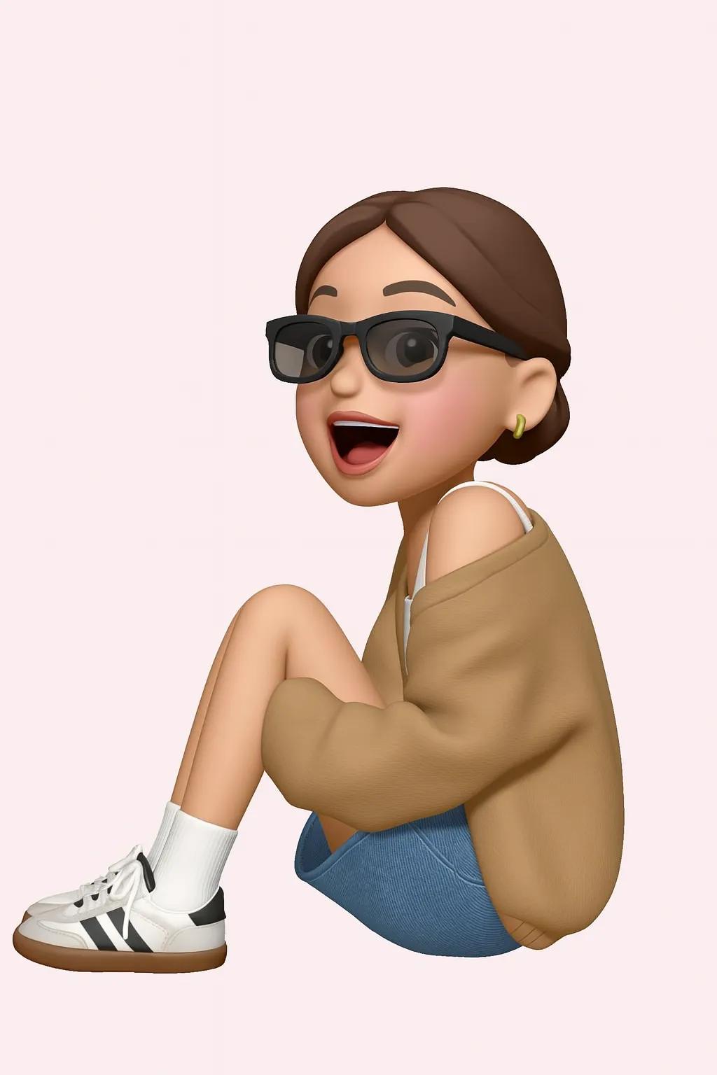 Apple iOS 3D Emoji Avatar (Memoji) AI generated image example