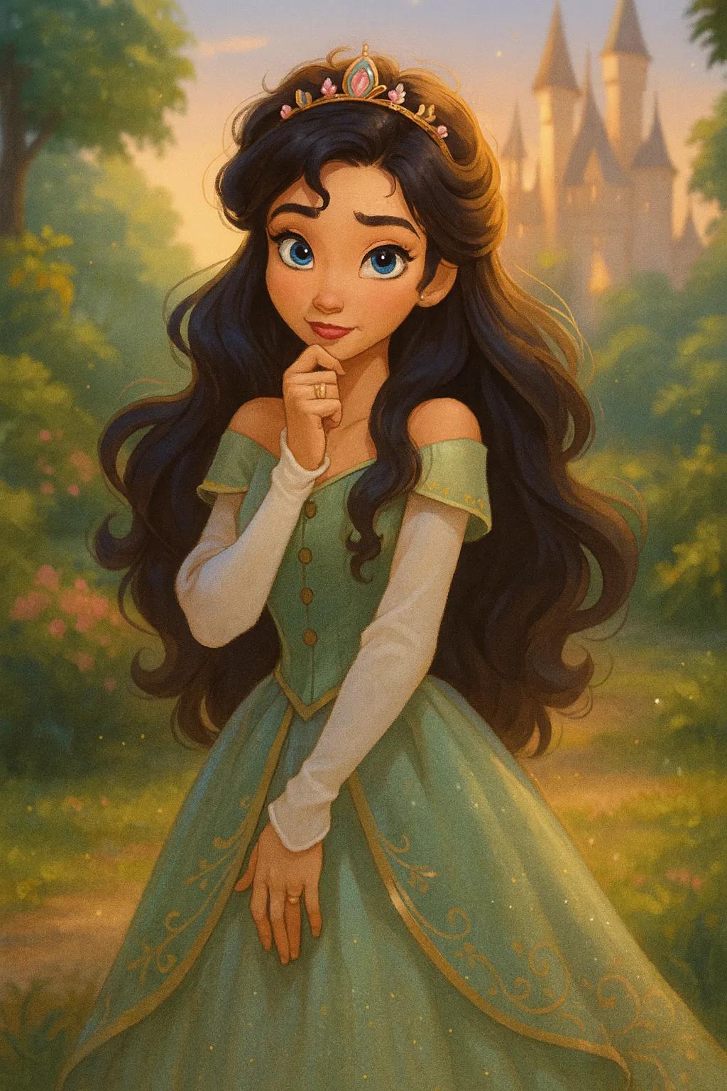 Disney Princess AI generated image example