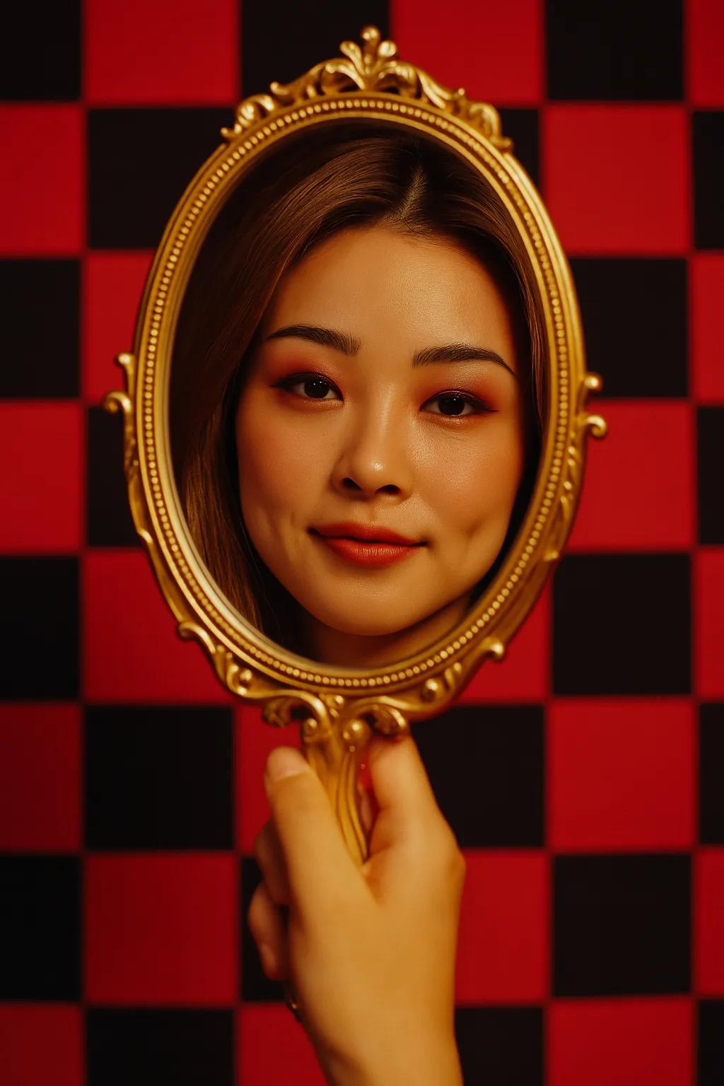Mirror Portrait AI generated image example