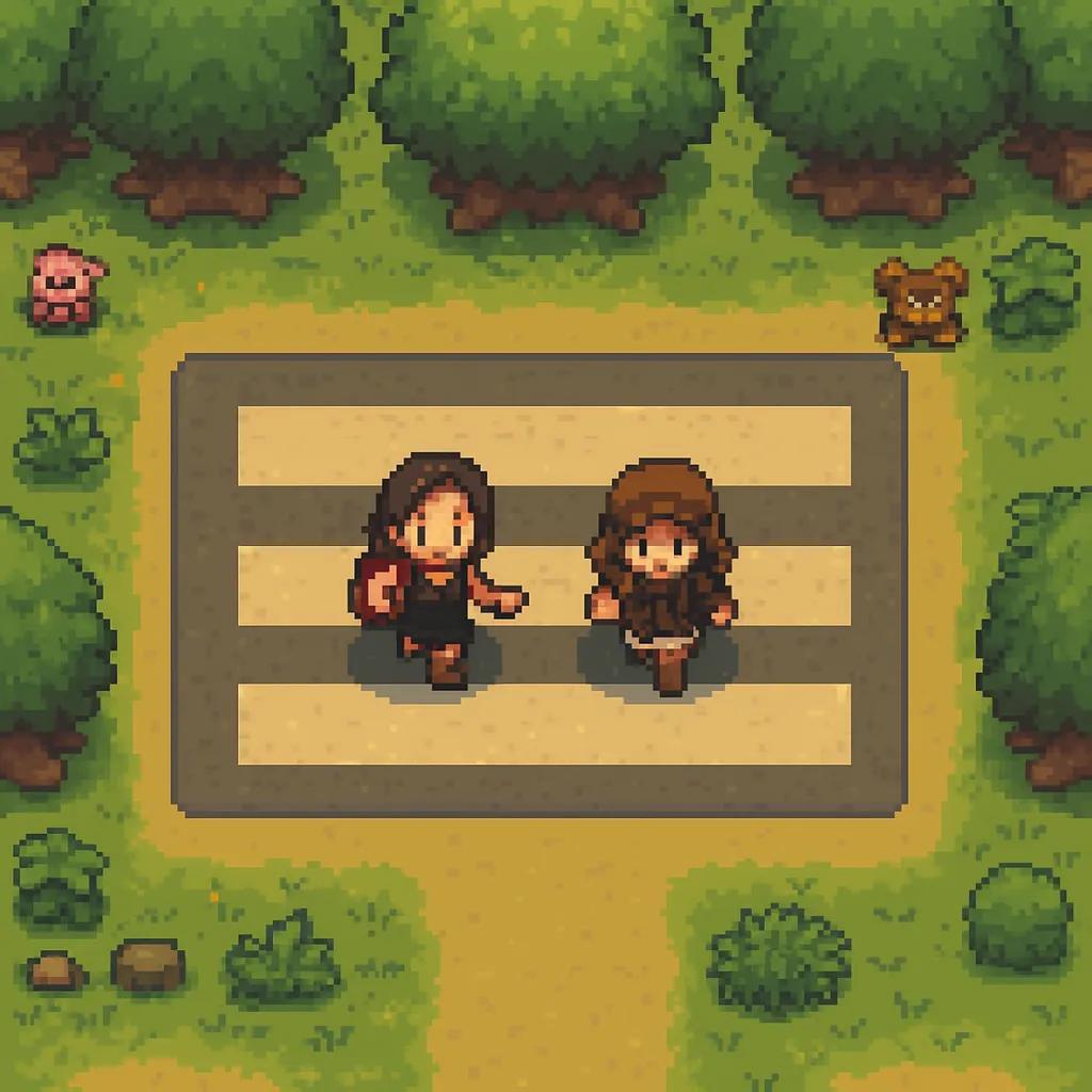 Pokémon Pixel Game Scene AI generated image example