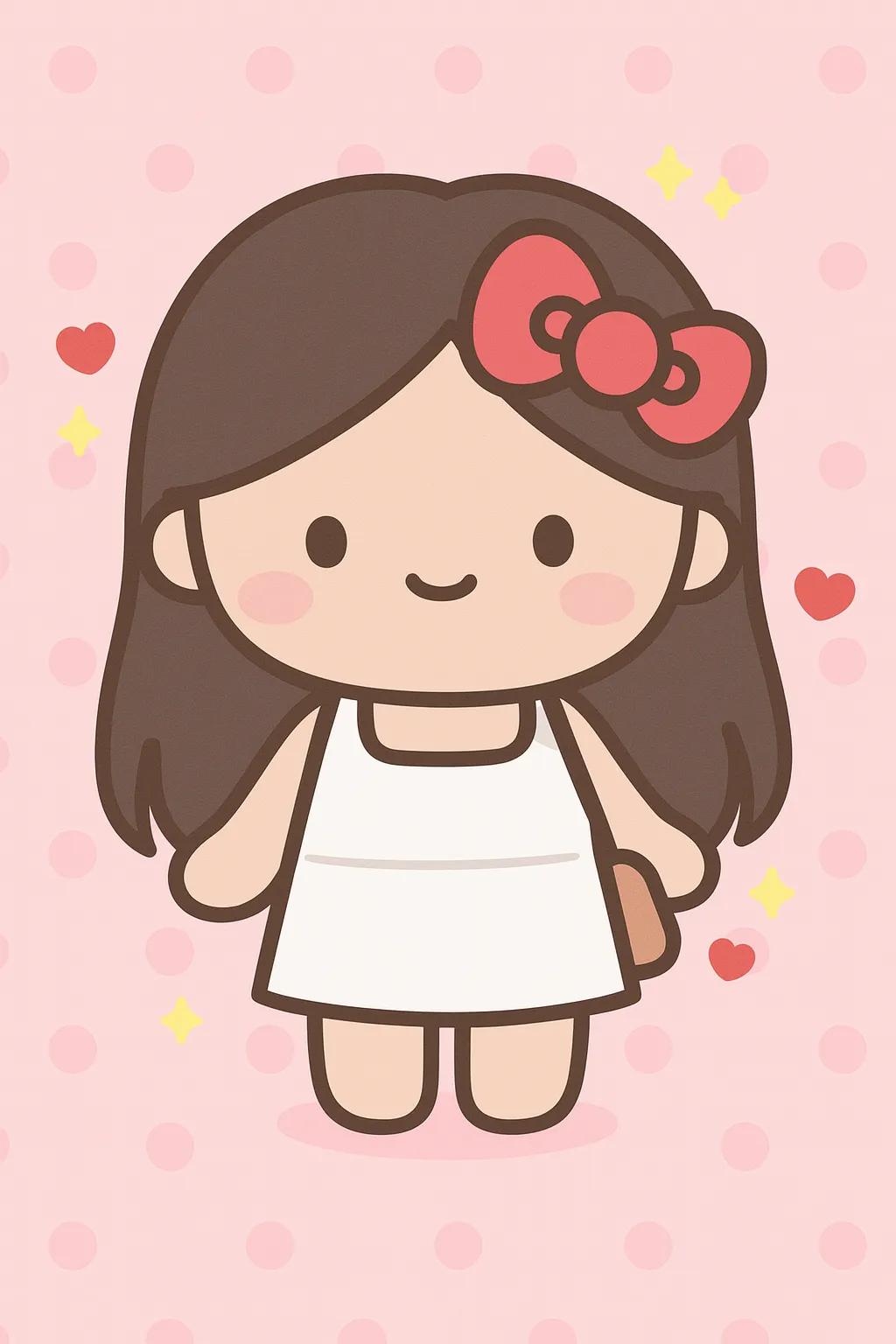 Sanrio Style Character AI generated image example