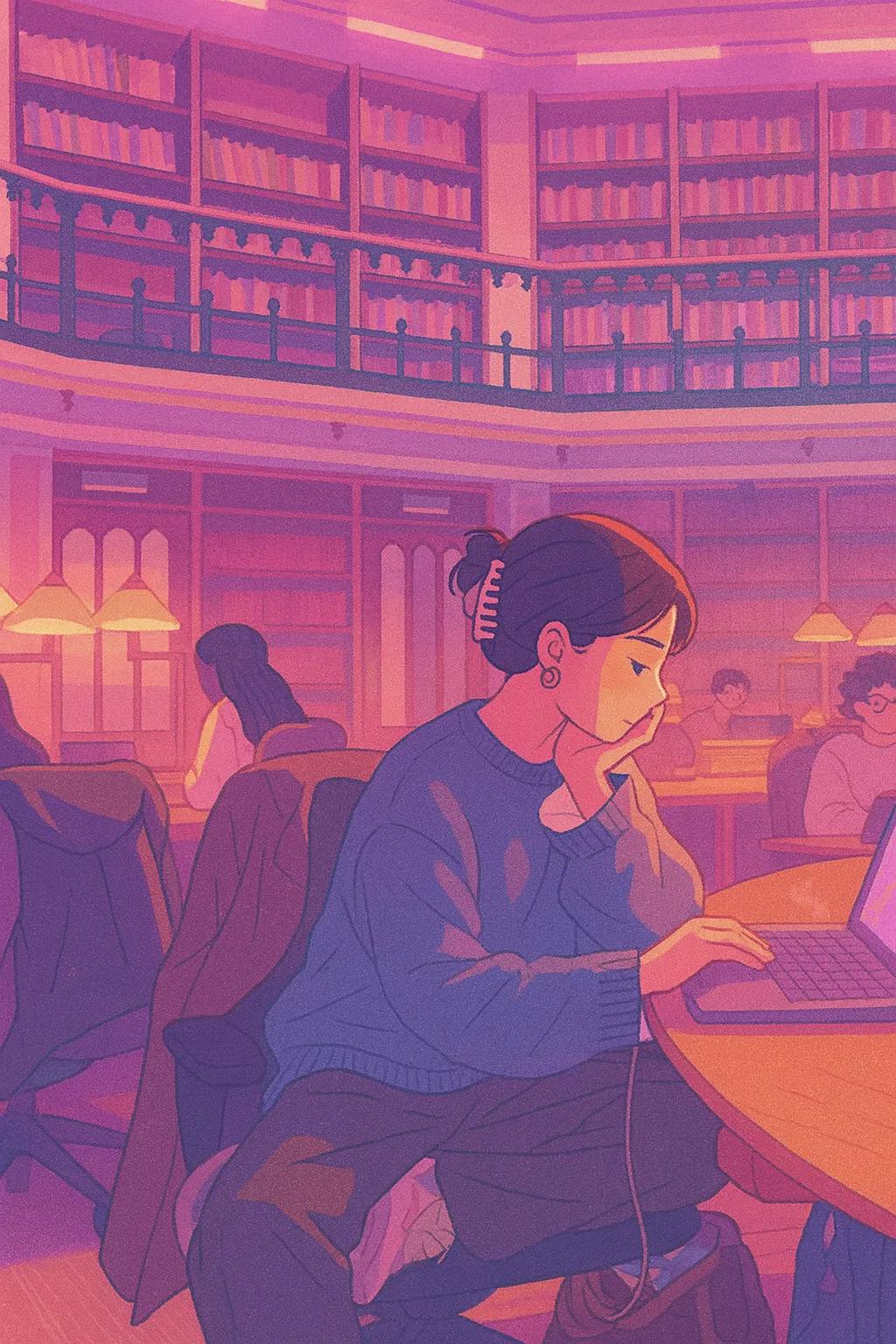 Lofi Aesthetic Illustrations AI generated image example