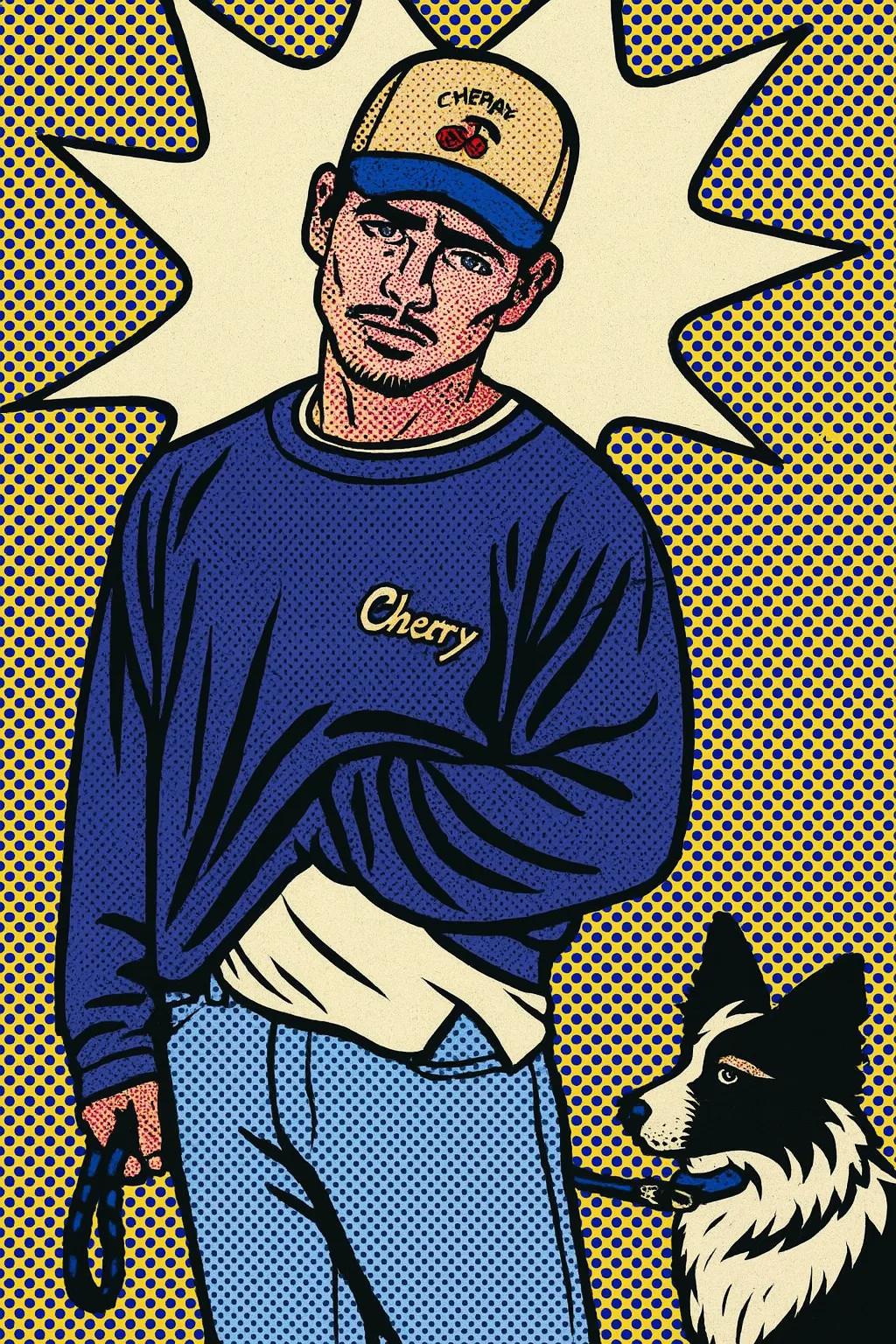 Pop Art Illustration (Roy Lichtenstein inspired)  AI generated image example
