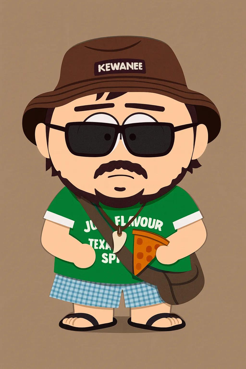 South Park Style Character AI generated image example