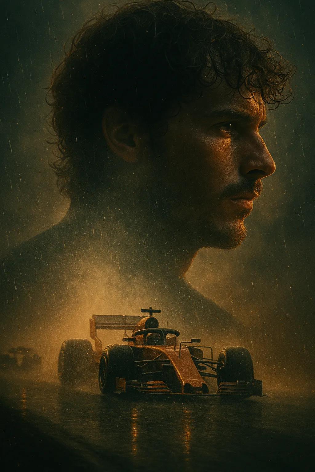 Cinematic F1 Movie Poster AI generated image example