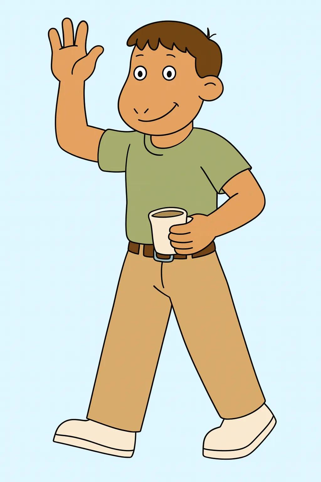 Arthur TV Show Character AI generated image example