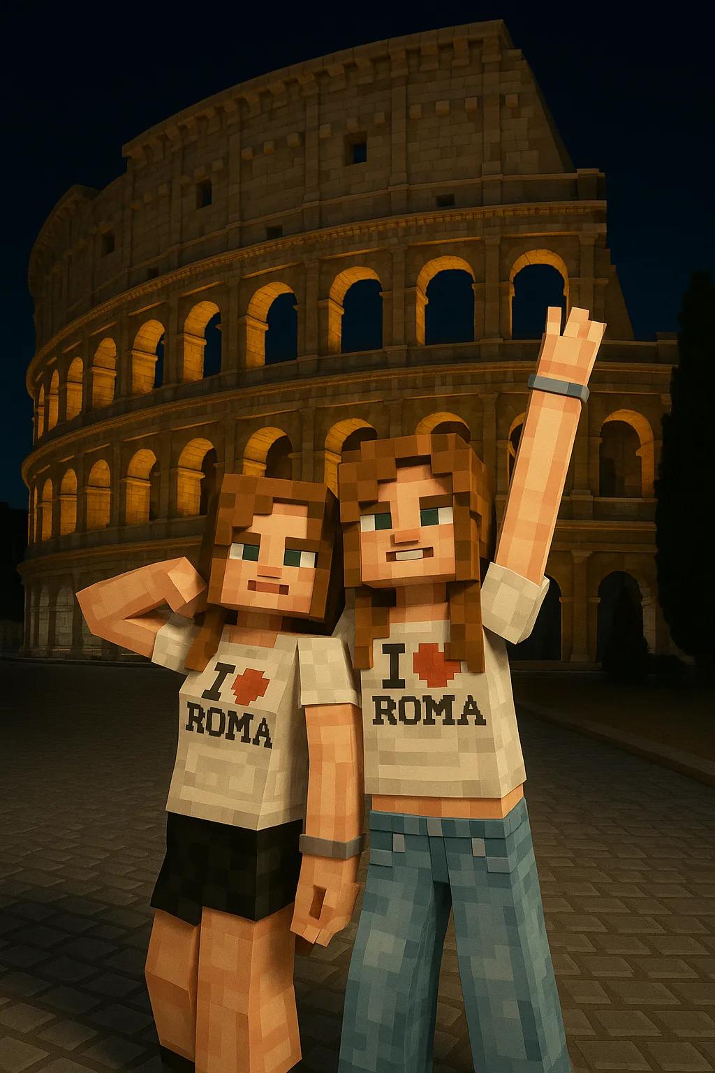 Minecraft Scene AI generated image example