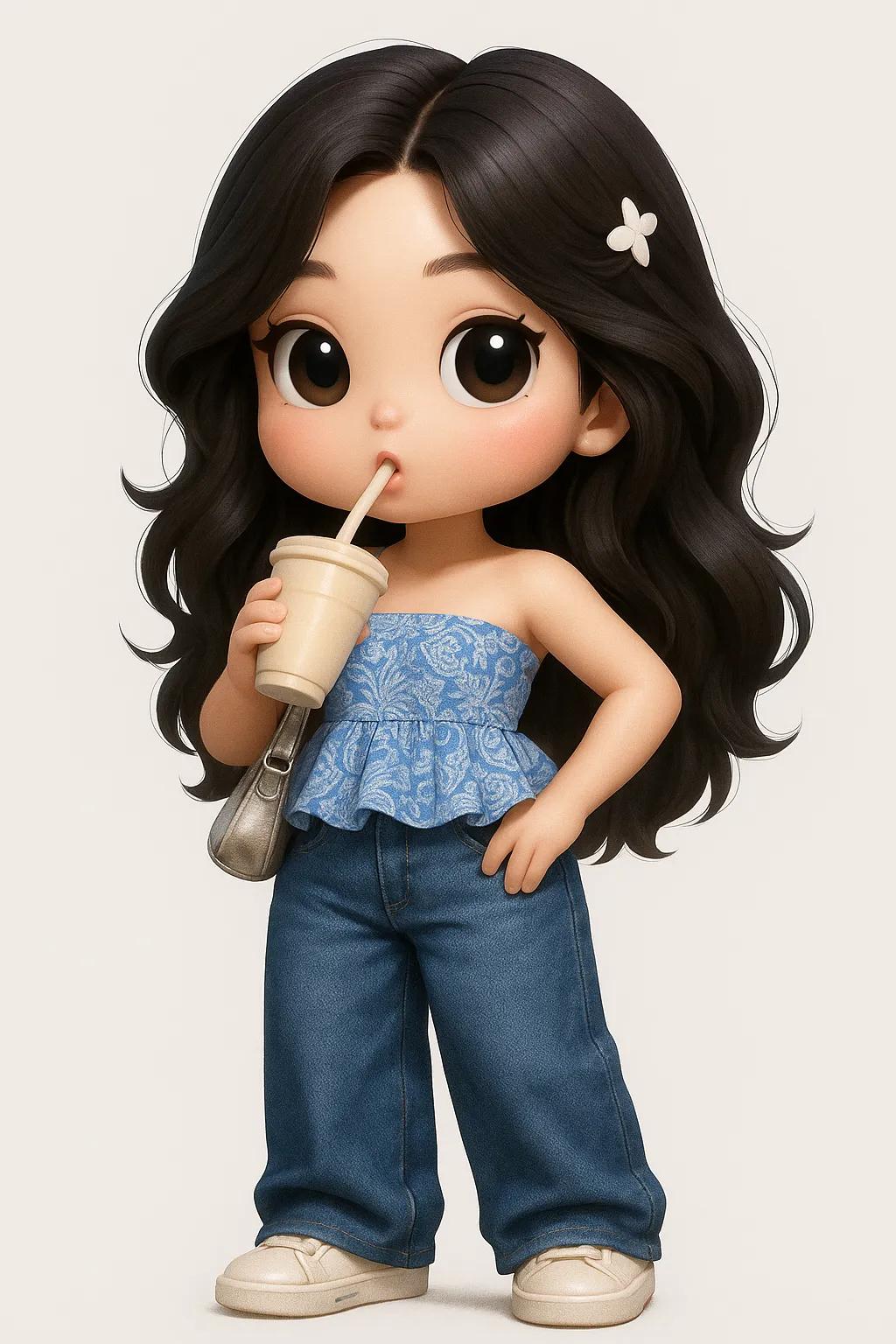 Chibi Doll AI generated image example