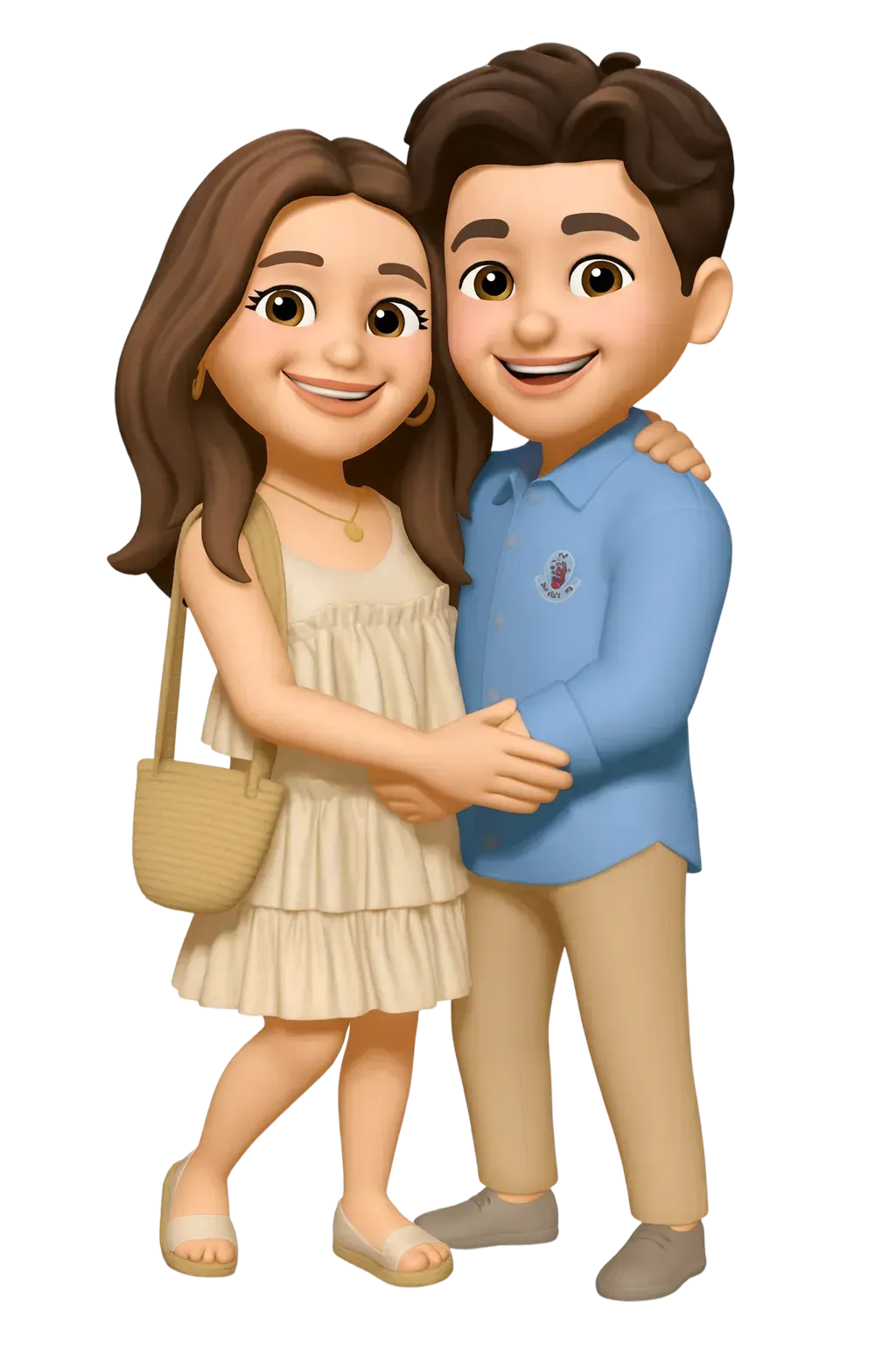Couple Memoji (Hugging) AI generated image example