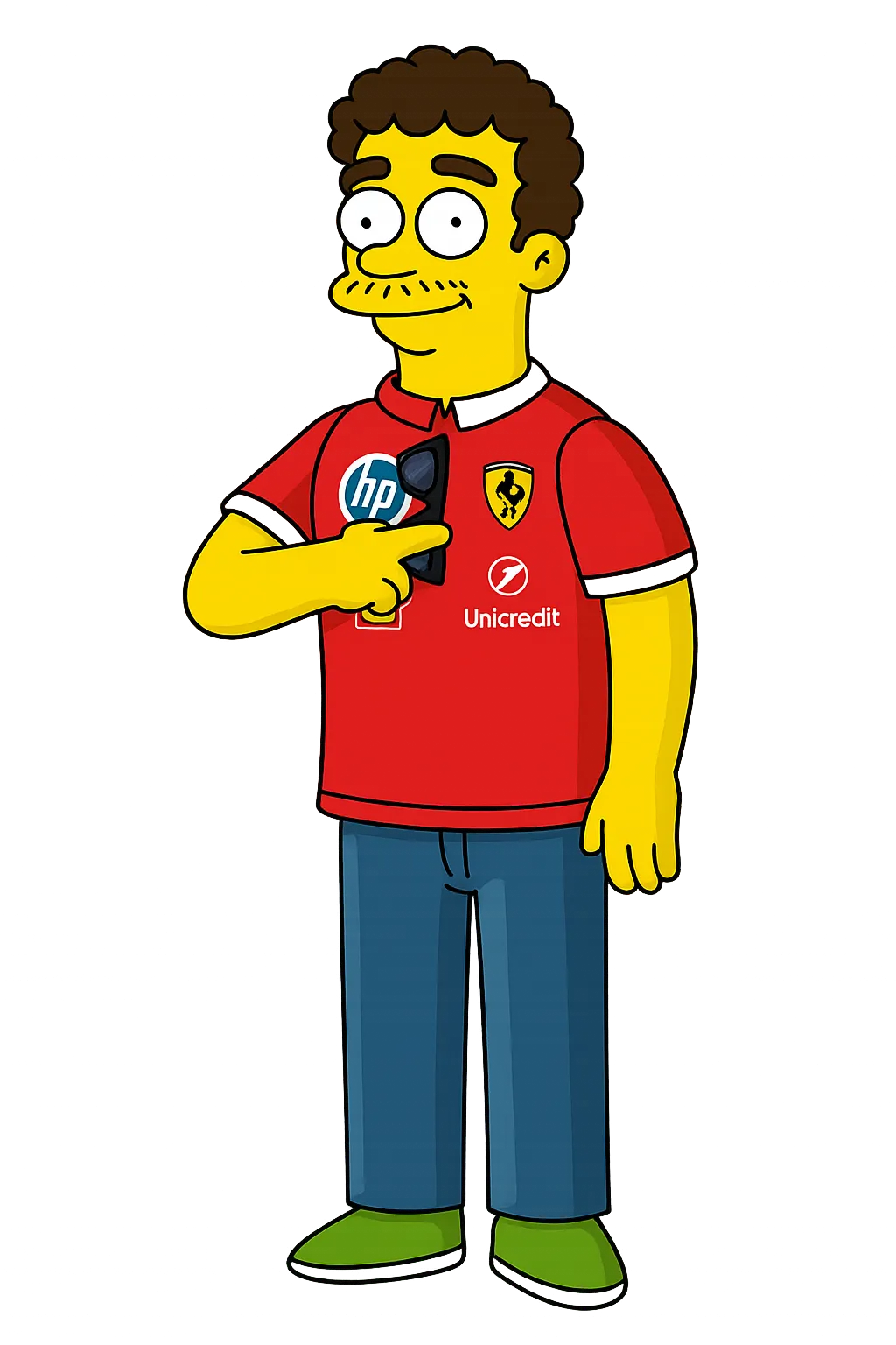 The Simpsons Cartoon Character AI generated image example