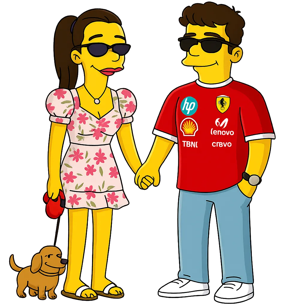 Couple Simpsons Cartoon Character AI generated image example