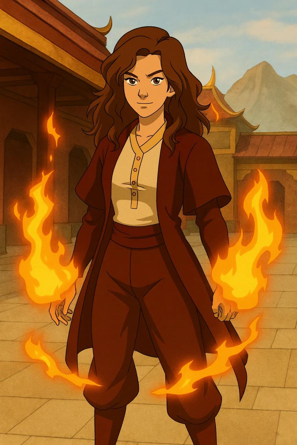 Avatar the Last Airbender Style Character AI generated image example