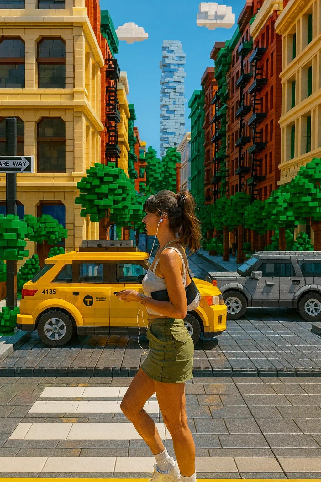 LEGO World Scenery (Background Only) AI generated image example