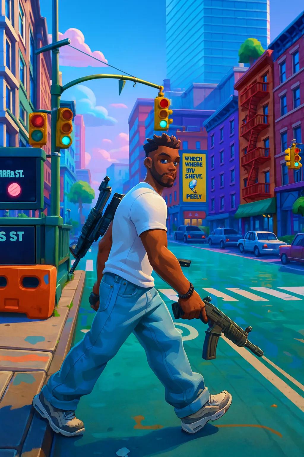 Fortnite Game AI generated image example