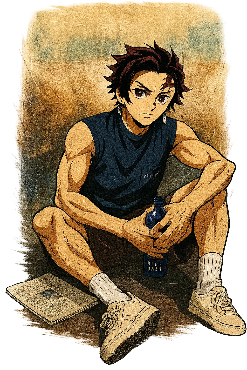 Demon Slayer Anime Character AI generated image example
