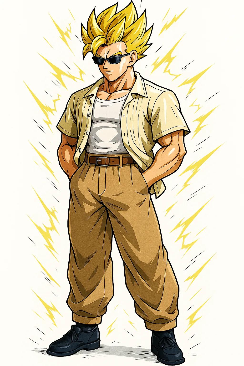 Dragon Ball Z Character AI generated image example