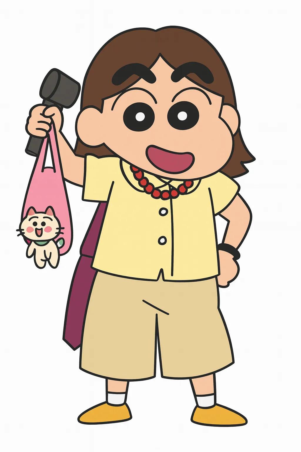 Crayon Shin-chan Character AI generated image example
