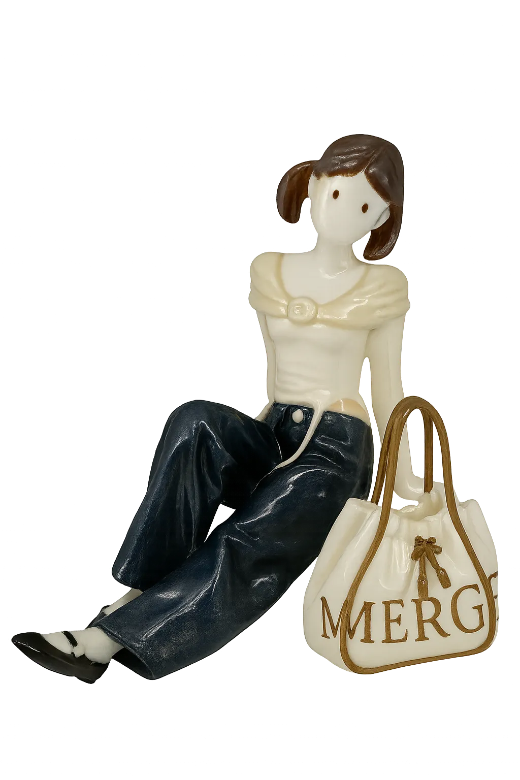 Porcelain Ceramic Figure AI generated image example