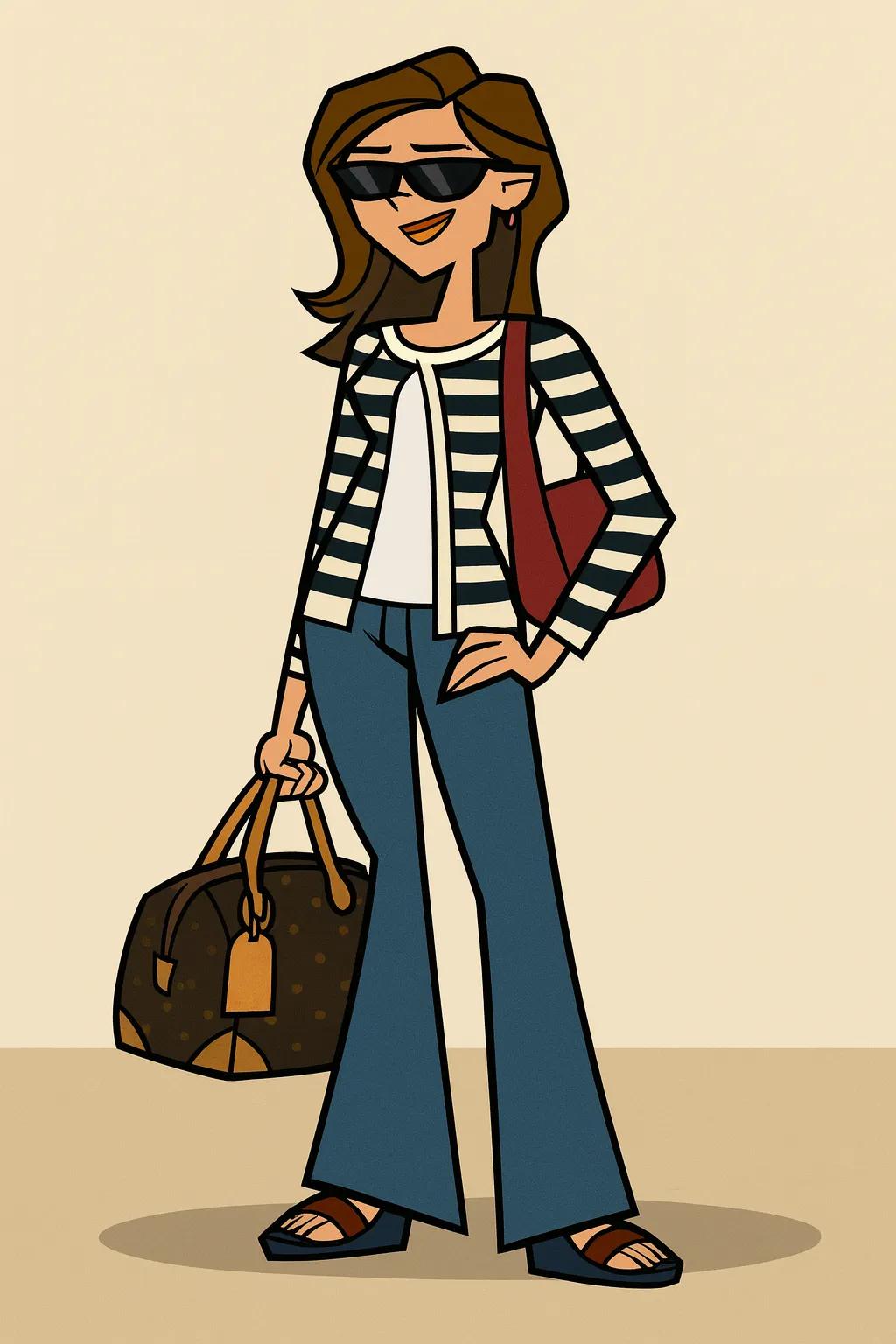 Total Drama Island Cartoon Characters AI generated image example