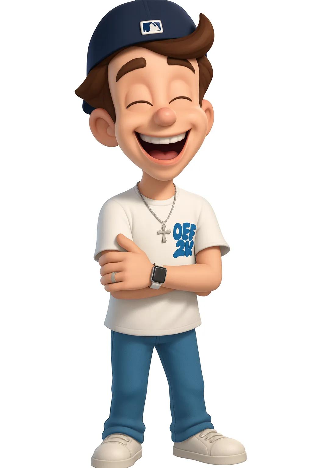 Jimmy Neutron Cartoon Character AI generated image example