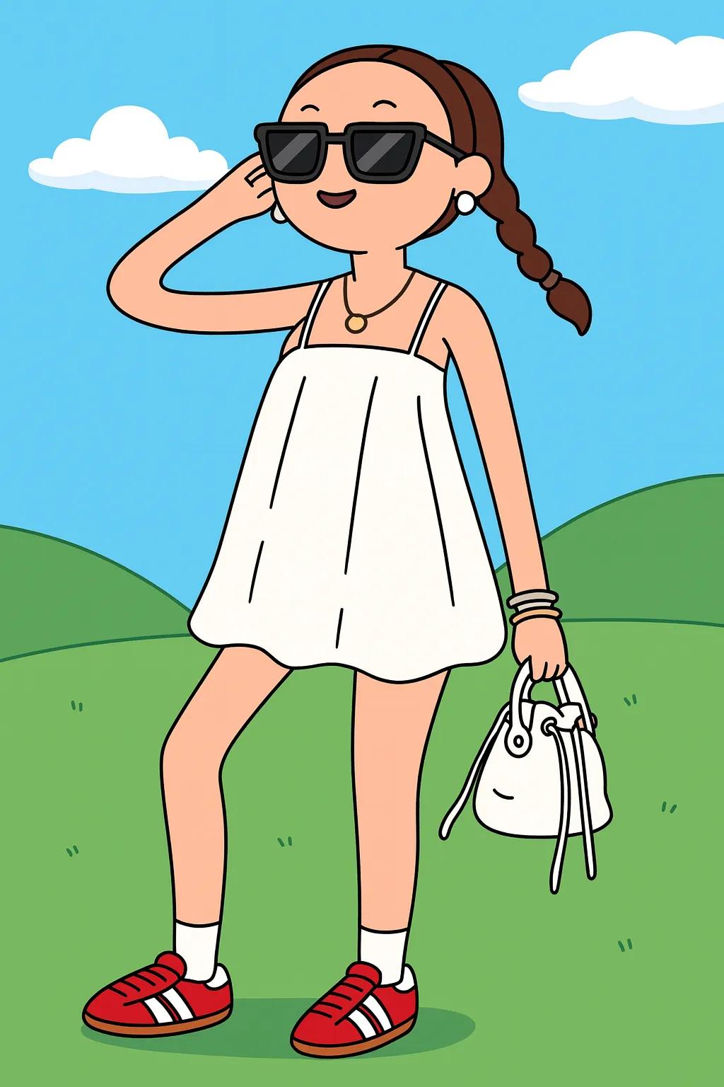 Adventure Time Cartoon Character AI generated image example