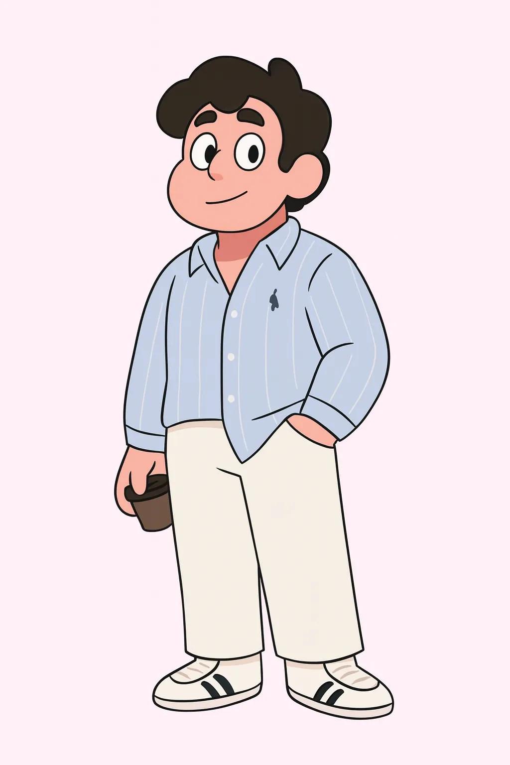 Steven Universe Cartoon Character AI generated image example