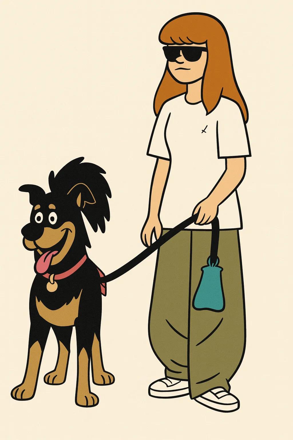 Scooby-Doo Cartoon Character (1969 Scooby-Doo, Where Are You) AI generated image example