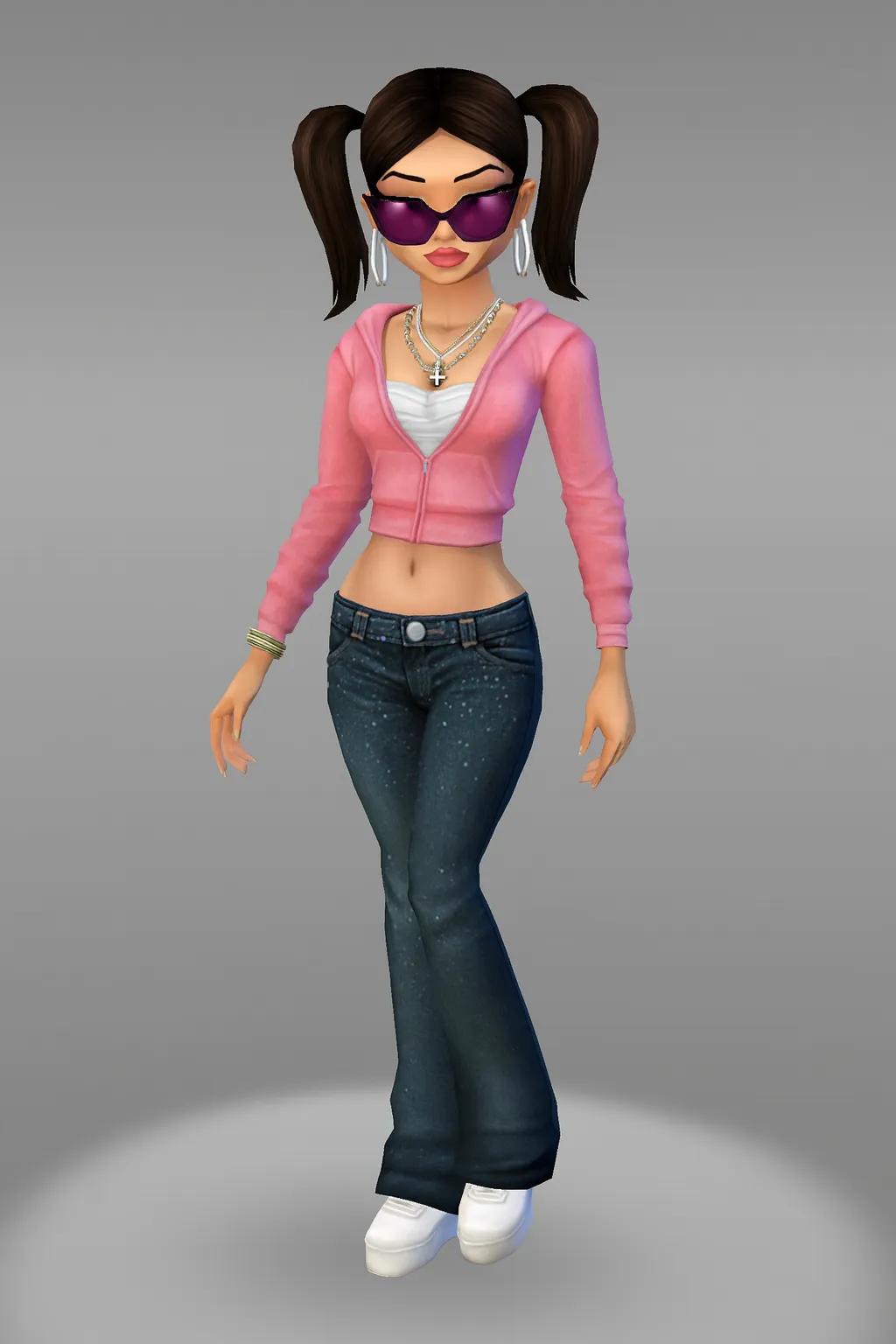 IMVU Game Character AI generated image example