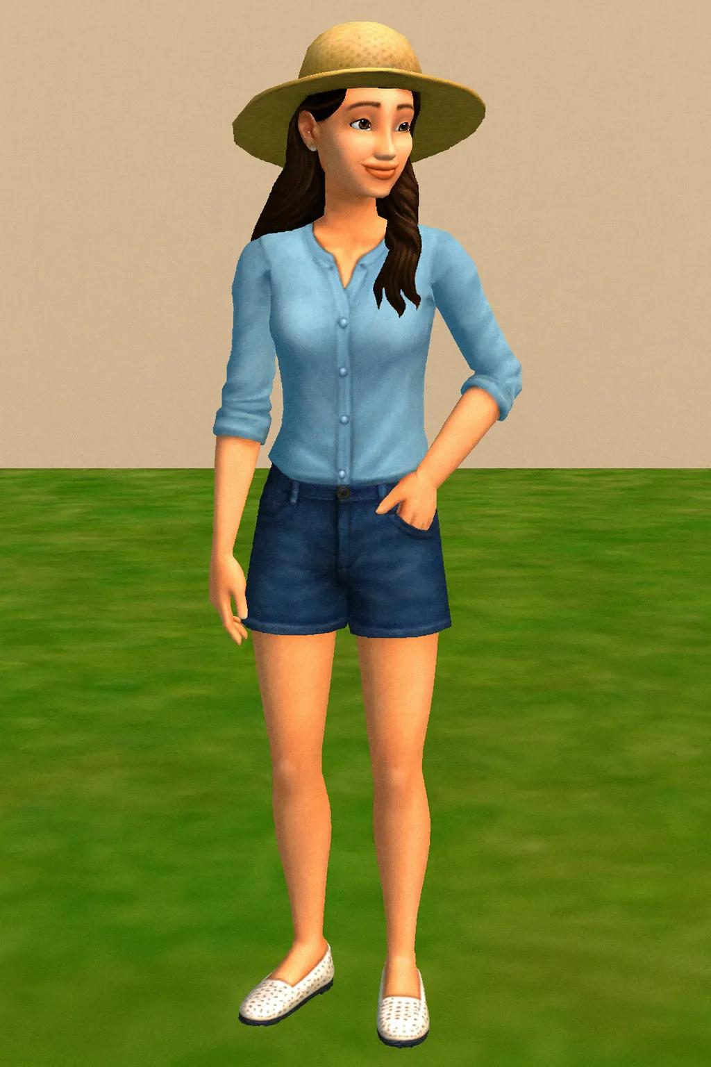The Sims 2 Game Character AI generated image example