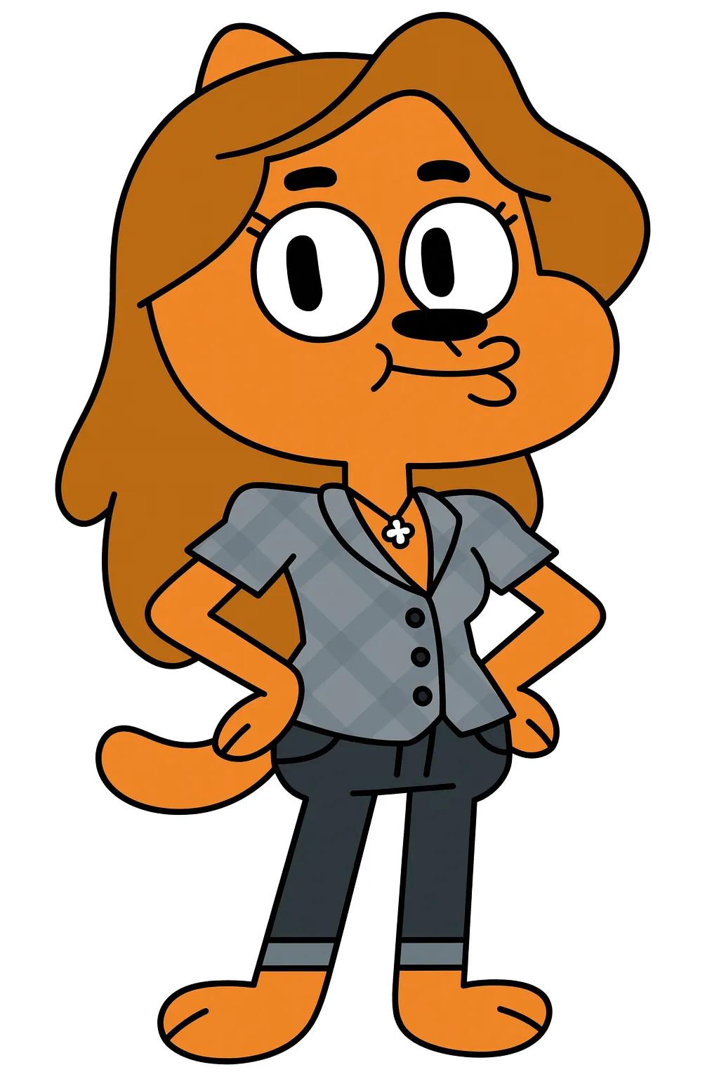 The Amazing World of Gumball Cartoon Character AI generated image example