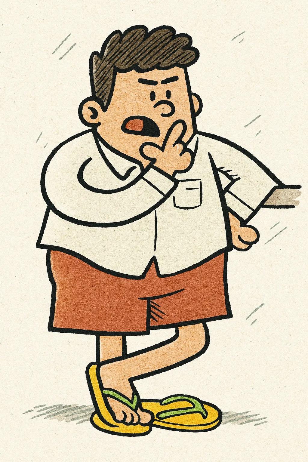 Captain Underpants Book Illustration Character AI generated image example