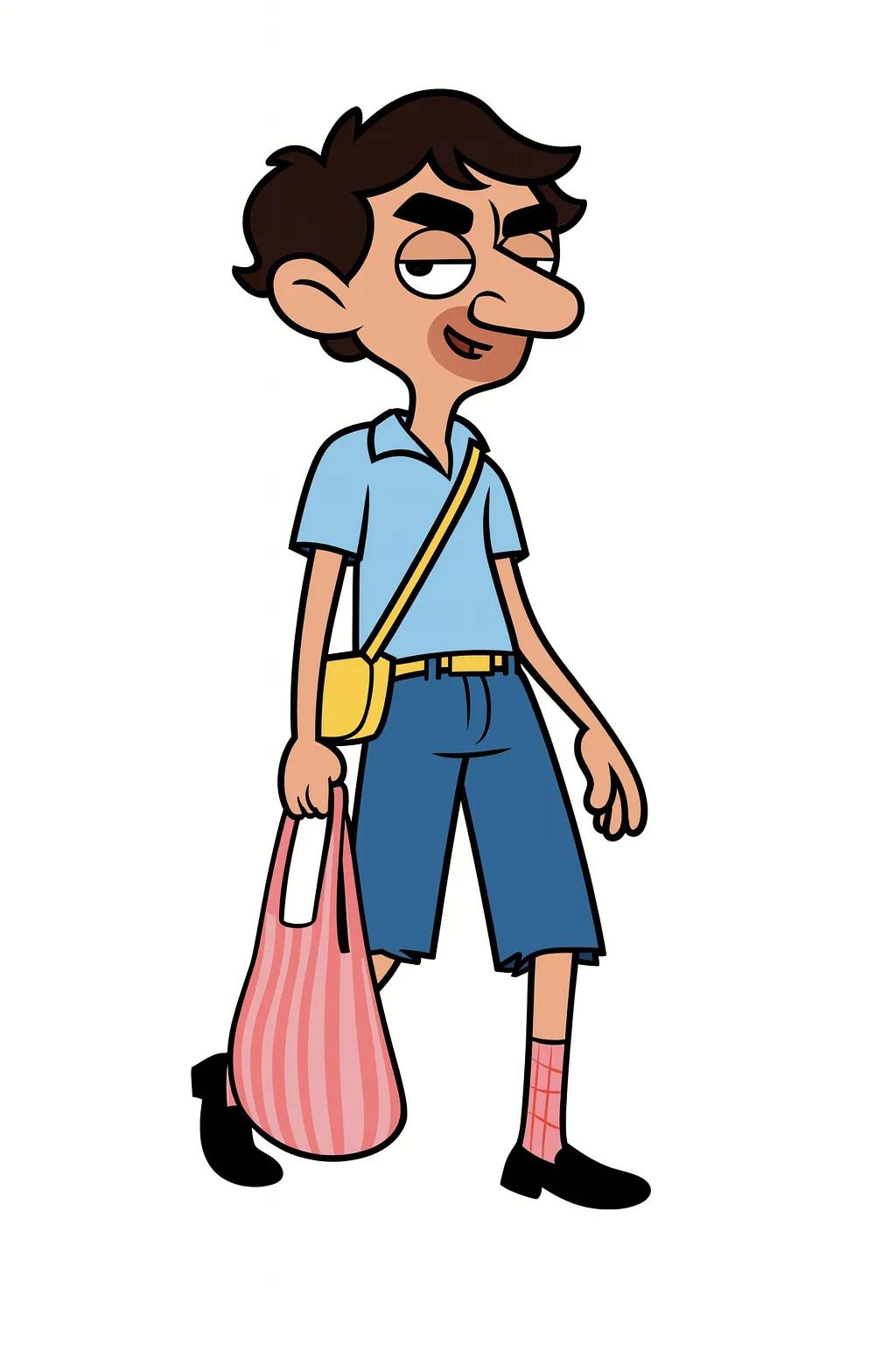Mr. Bean Animated Series Cartoon Character AI generated image example