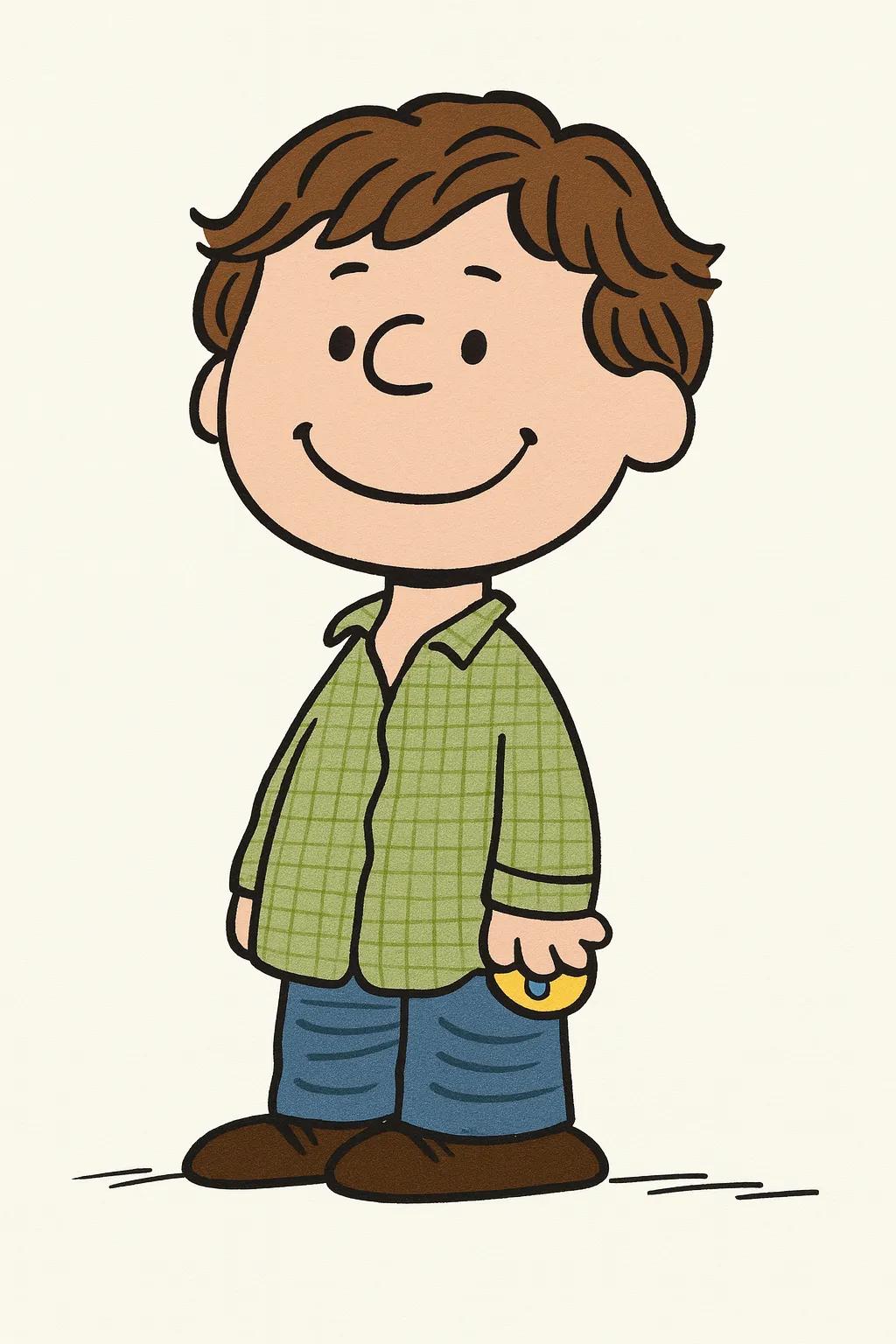 Peanuts (Charlie Brown) Comic Strip Character AI generated image example