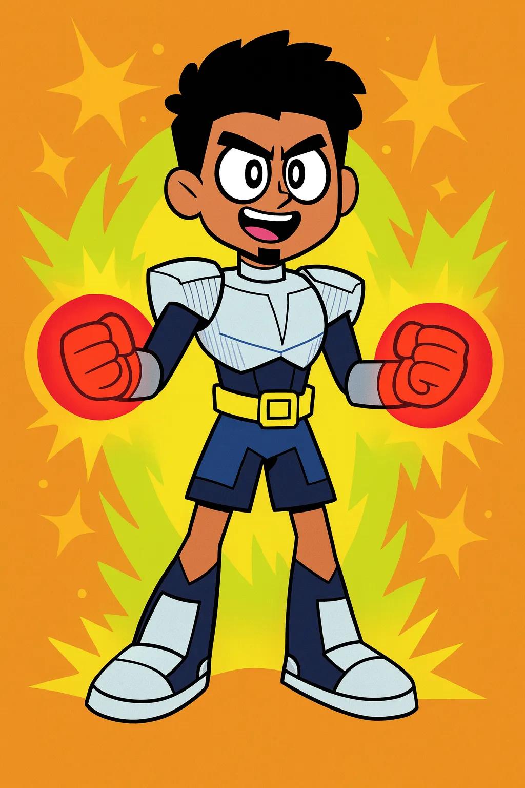 Teen Titans Go Cartoon Character AI generated image example