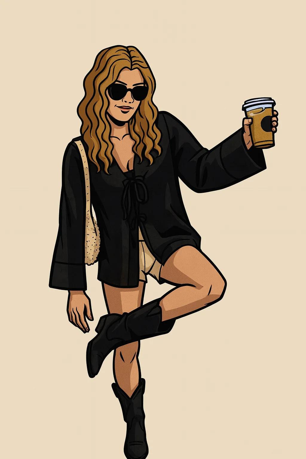 Archer Cartoon Character AI generated image example