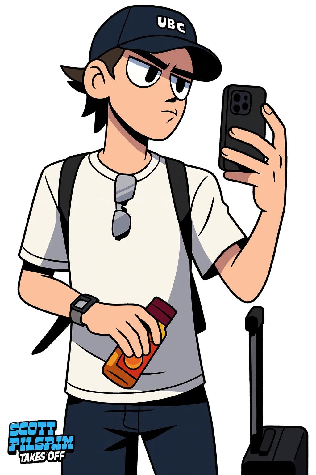 Scott Pilgrim Takes Off Animated TV Series Character AI generated image example