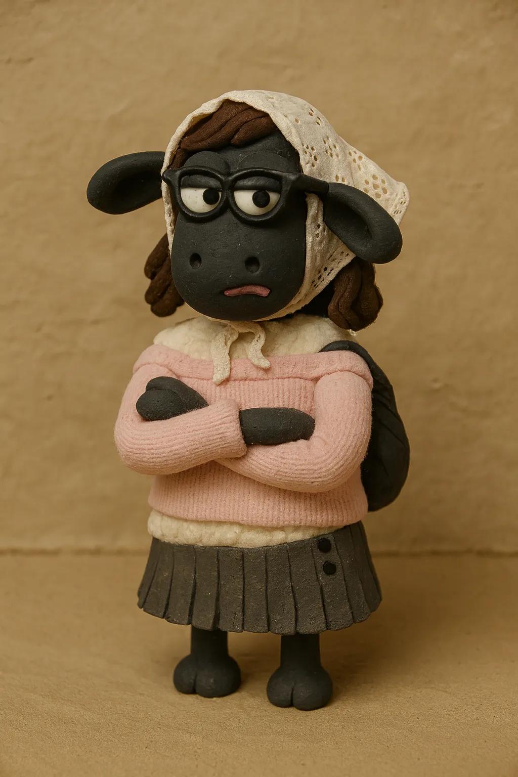 Shaun the Sheep (Sheep) Character AI generated image example