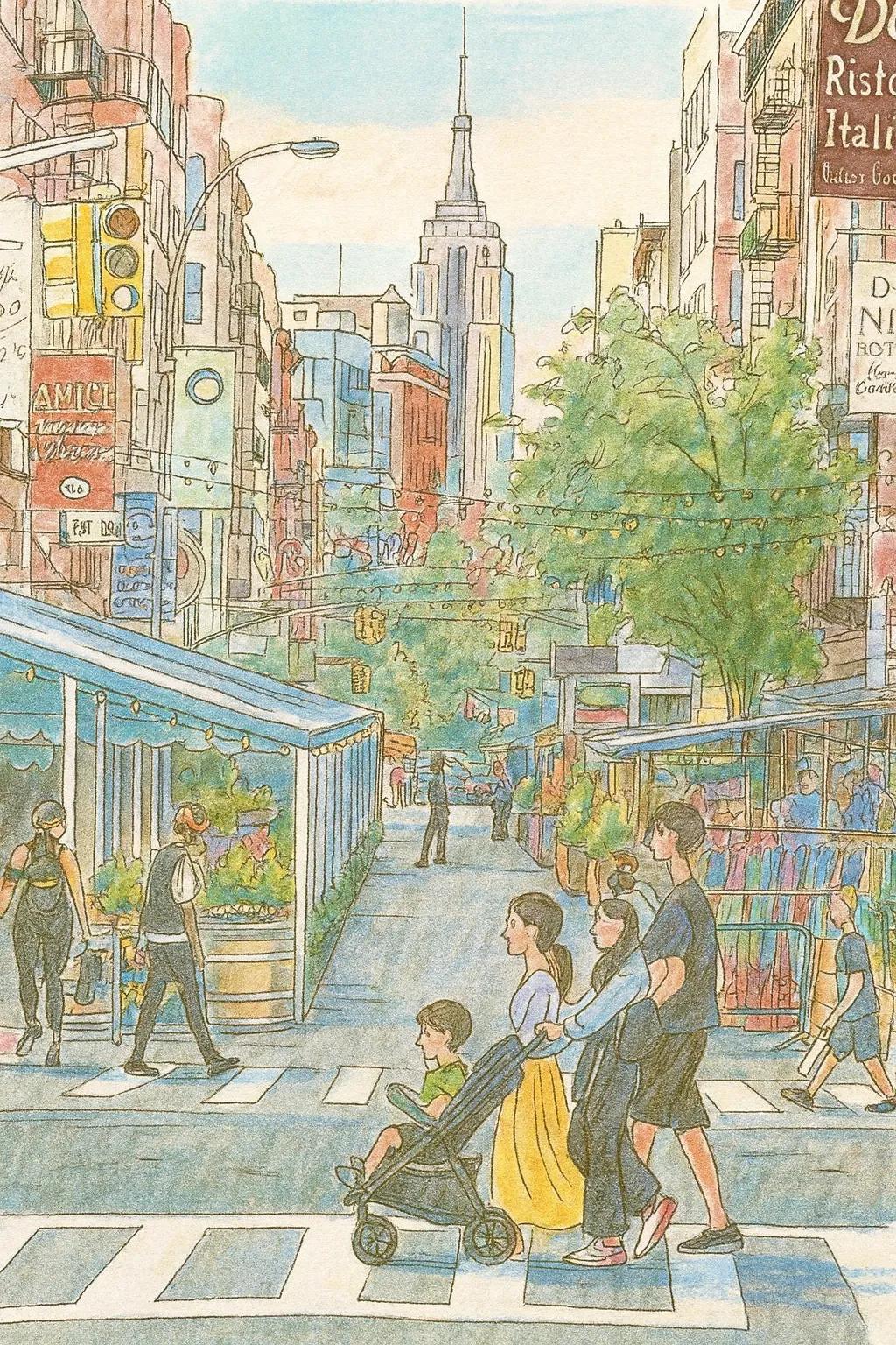 Hand-drawn Illustration AI generated image example