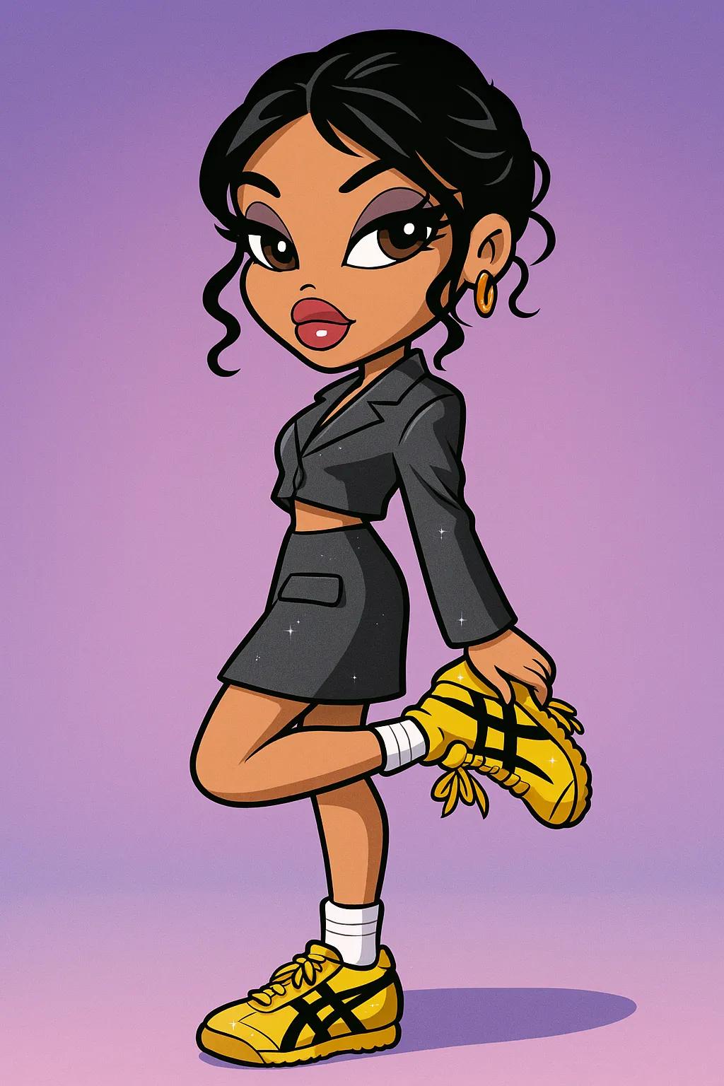 Bratz TV Series Cartoon Character AI generated image example