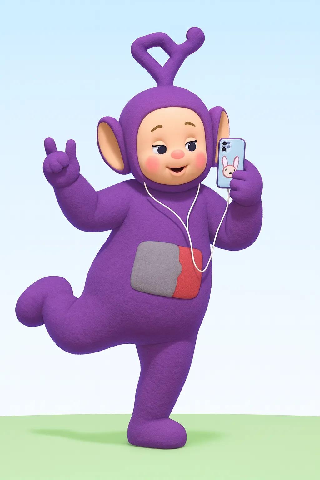 Teletubbies Animated Character AI generated image example