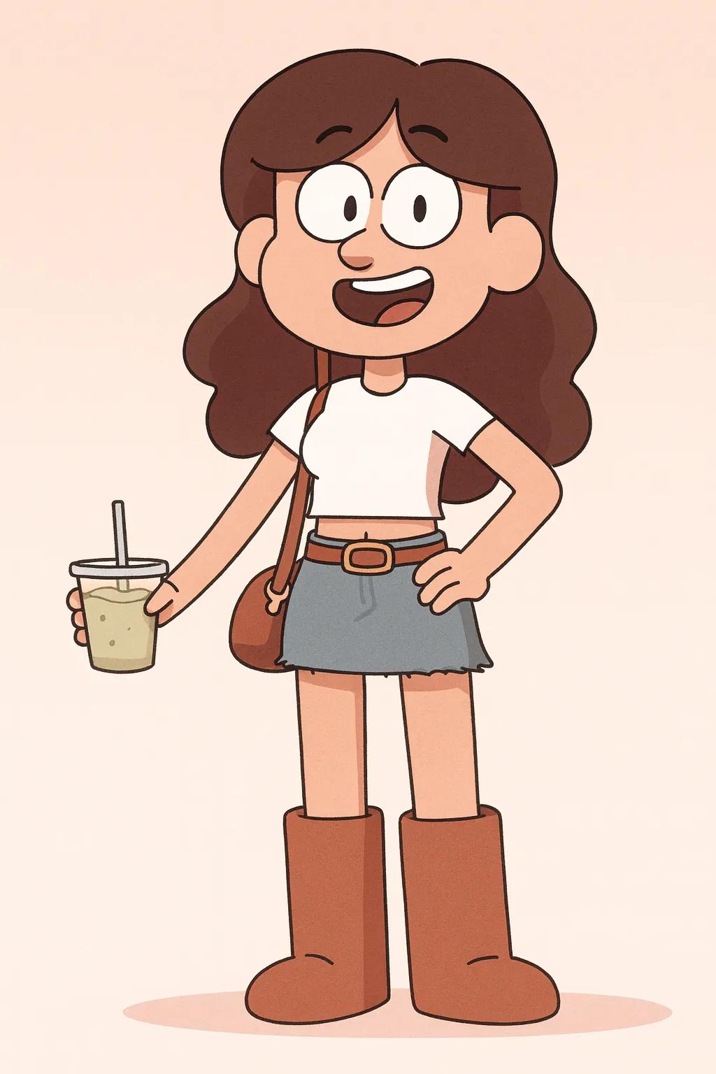 Hilda Cartoon Character AI generated image example