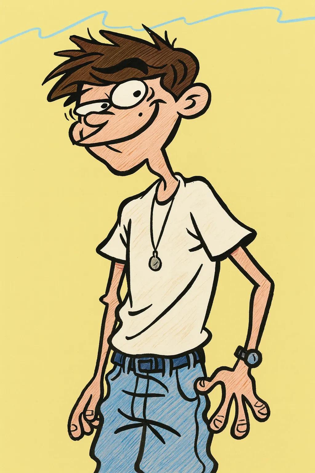 Ed Edd n Eddy Cartoon Character (verson 2) AI generated image example