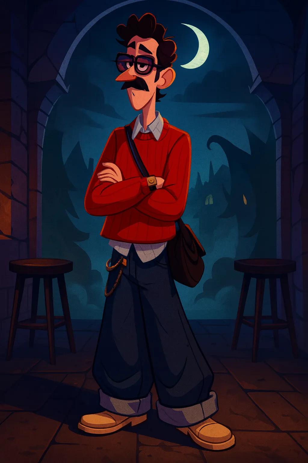 Hotel Transylvania Animated Film Character AI generated image example