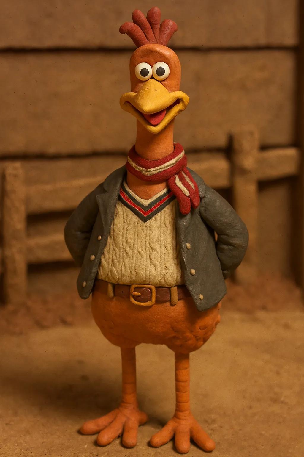 Chicken Run Animated Series Character AI generated image example