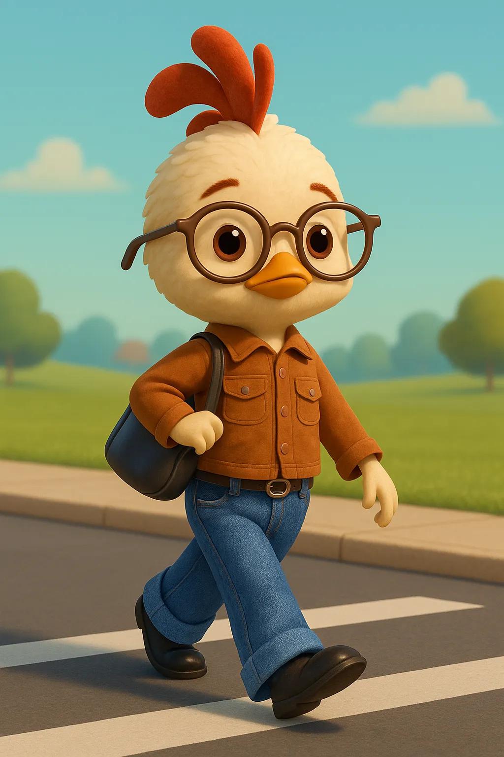 Chicken Little Animated Film Character AI generated image example
