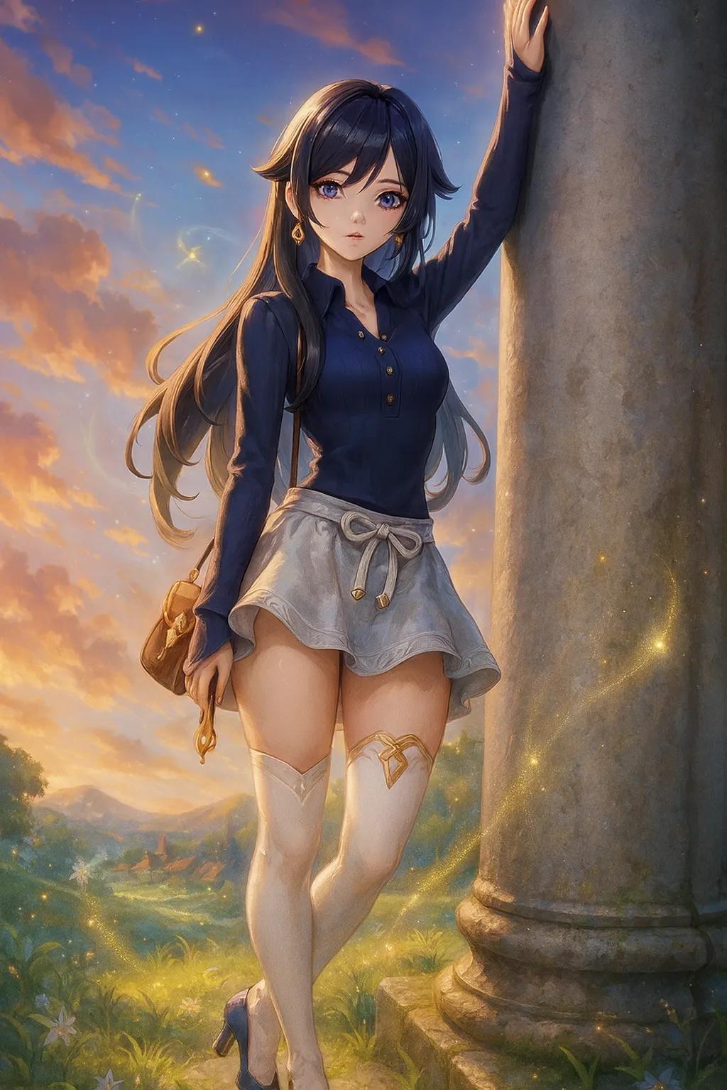 Genshin Impact Video Game Character AI generated image example